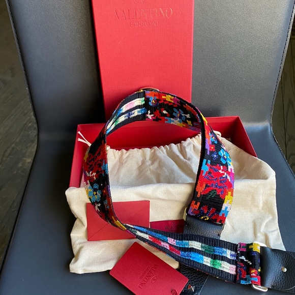 Valentino Colorful Embroidered Strap Floral Motif - Picture 4 of 4
